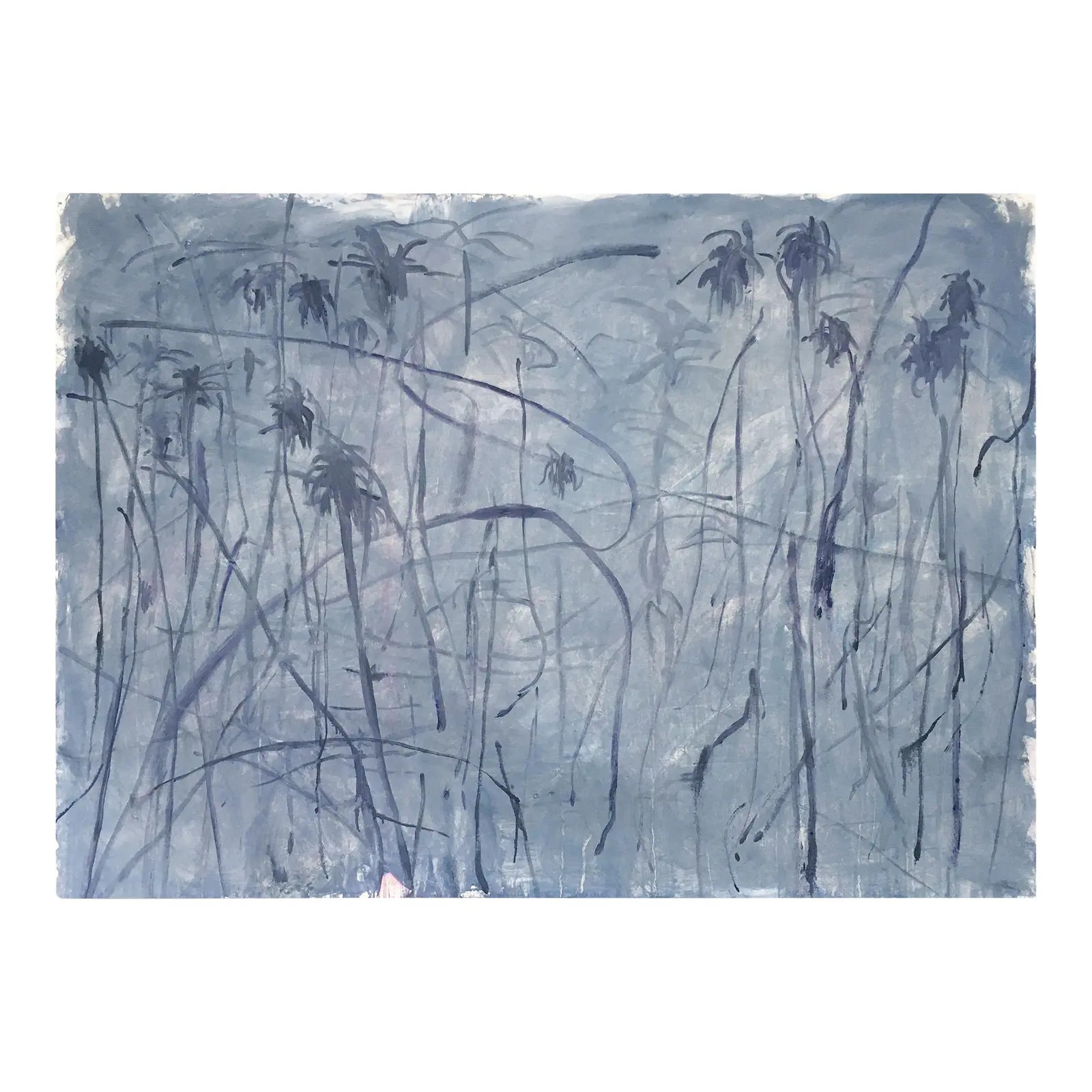 Contemporary Abstract Acrylic on Canvas Paiting "Invite a Cascade" by Macha Poynder | Chairish