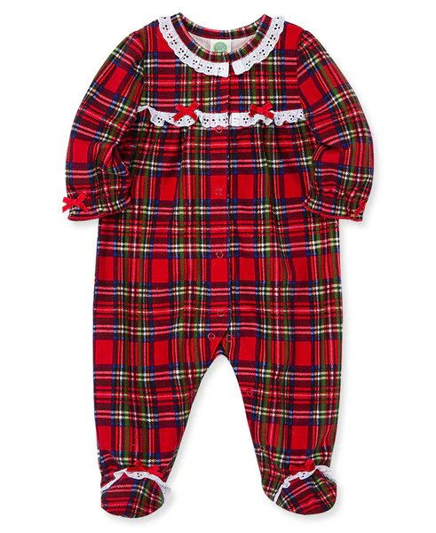 Girls Plaid Footie Pajama | Little Me