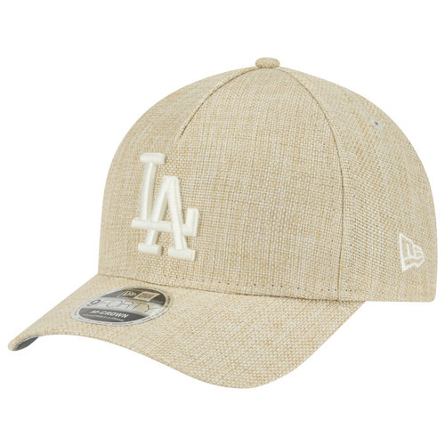 New Era Los Angeles Dodgers New Era Dodgers 940AF Cotton Weave Cap - Adult Tan Size One Size | Champs Sports