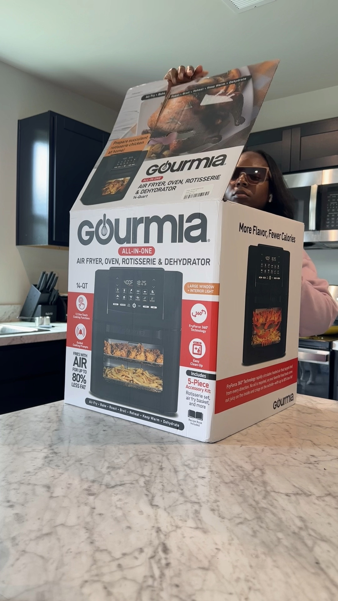 My newest kitchen gadget! 
Having an air fryer makes EVERYONES life in my home easier! I can count on fresh & fast meals QUICKLY! And when I’m prioritizing myself I don’t have any excuses to not do all the things I need to! I love this Airfryer because it’s HUGE, fast and I like the pans instead of the drawer pot I usually have with 

#airfryer 
