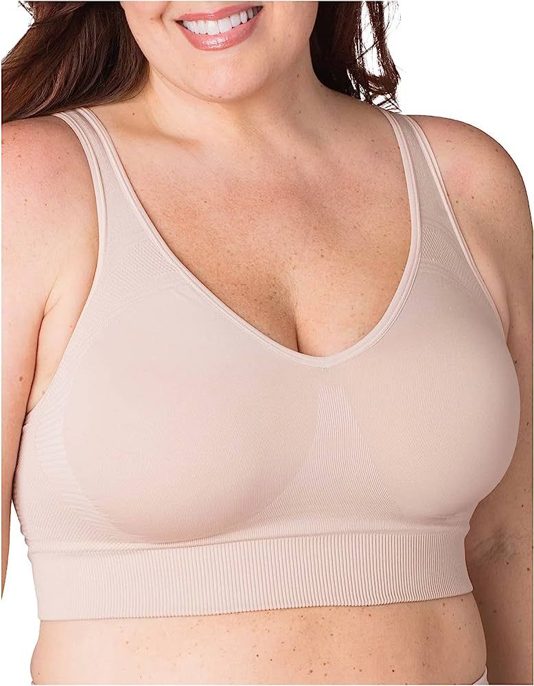 CURVEEZ Compression Wirefree Full and Back Support Bra for Everyday Wear | Full-Coverage Wireless Br | Amazon (US)