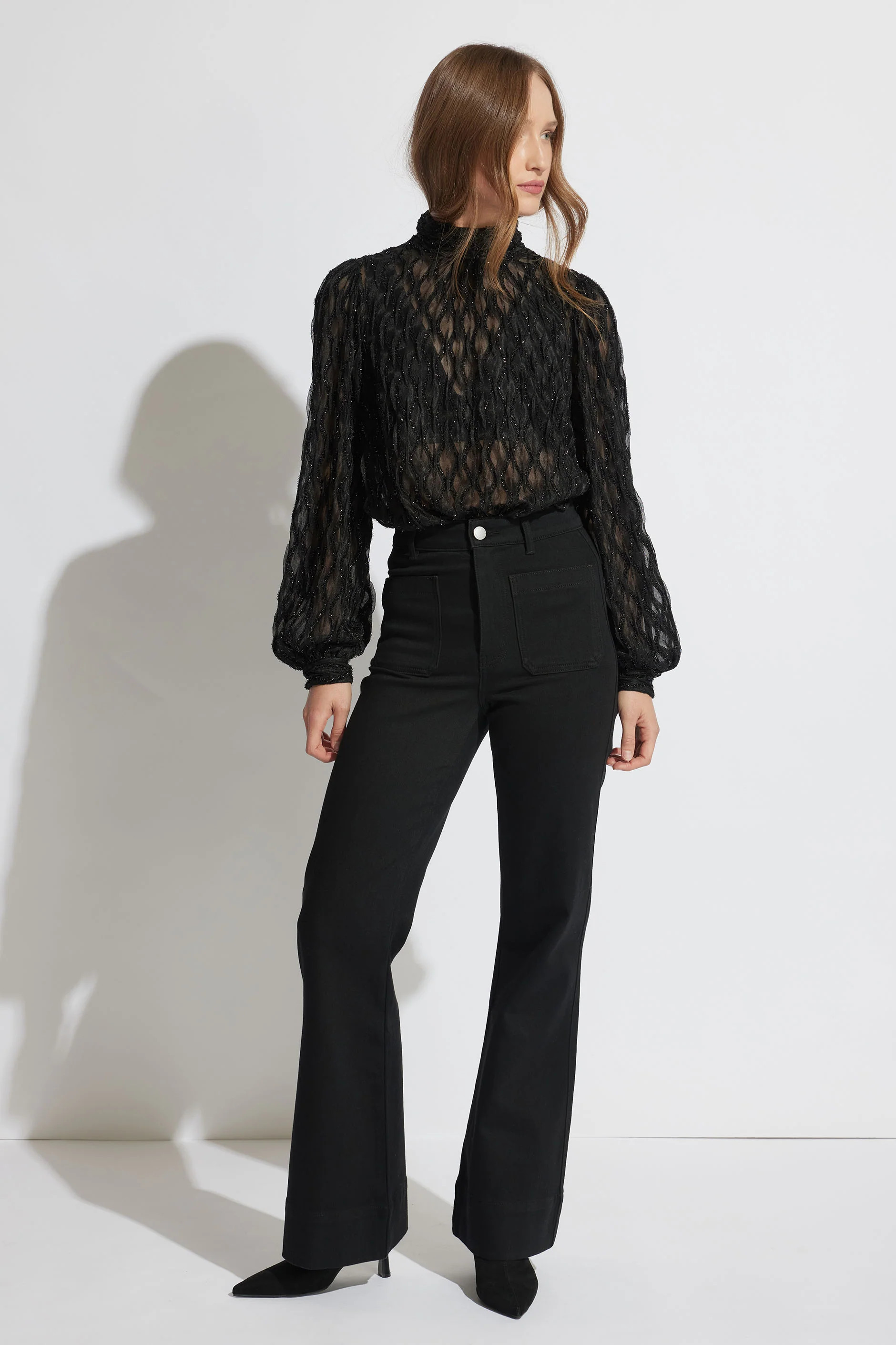 Tori Flare Jean - Black | DECJUBA | DECJUBA