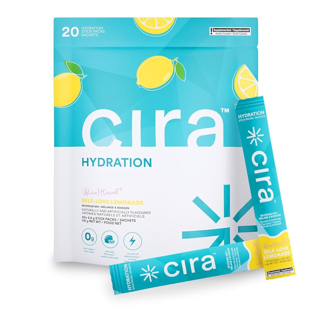 Hydration Stick Packs - Canadian-Owned Cira x Alicia McCarvell Electrolyte Powder & Drink Mix for... | Amazon (CA)