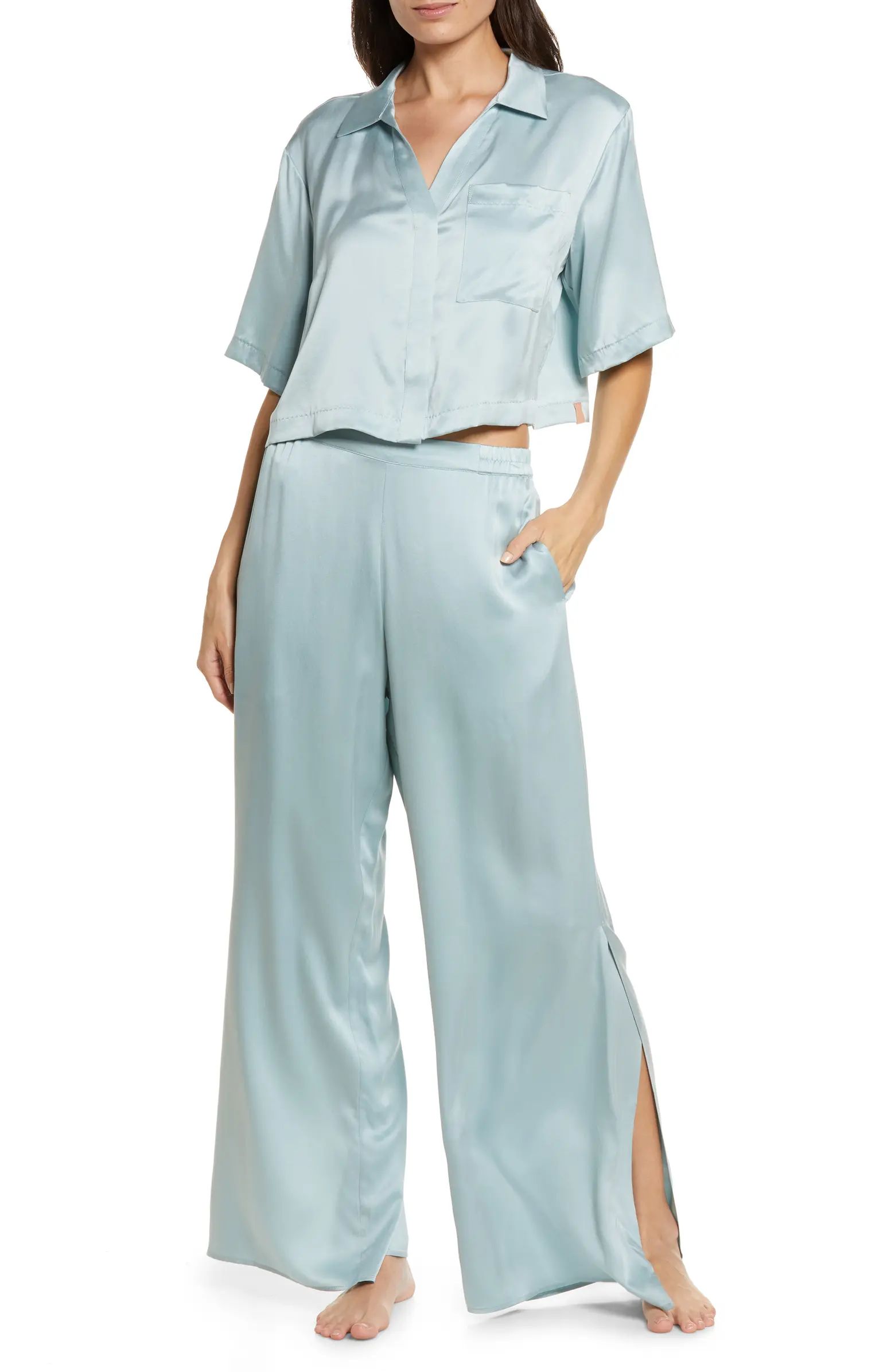 High Waist Washable Silk Pajamas | Nordstrom