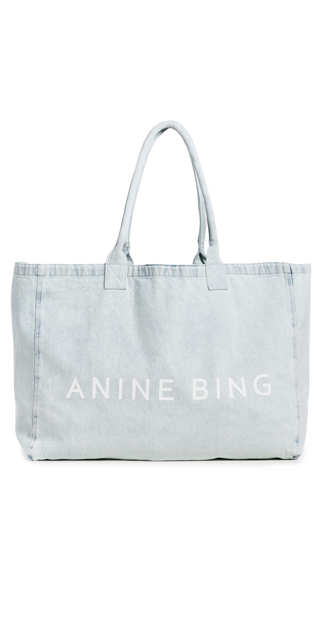 ANINE BING Leo Denim Tote Lucid Blue One Size | Shopbop