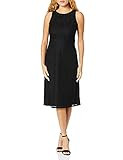 NINE WEST Women's Midi A-line Dress, Black, 14 | Amazon (US)