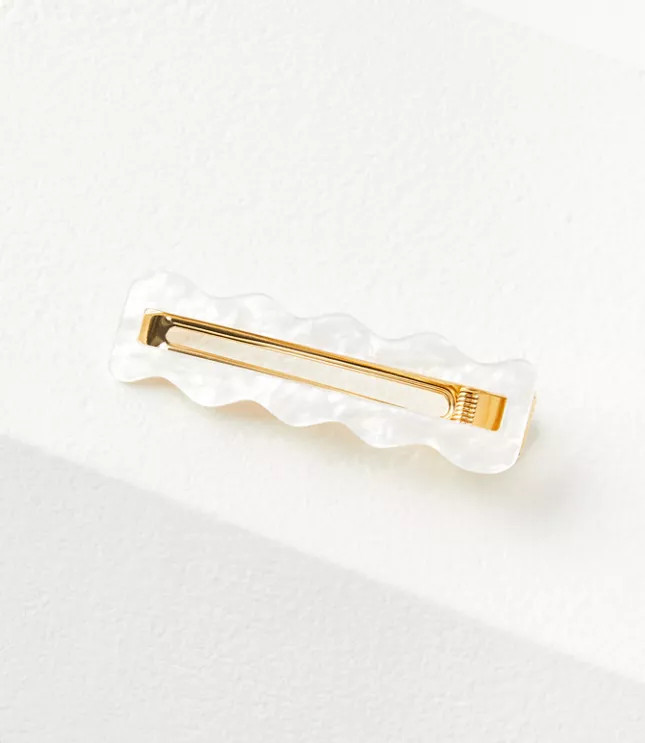 Wavy Resin Alligator Hair Clip | LOFT