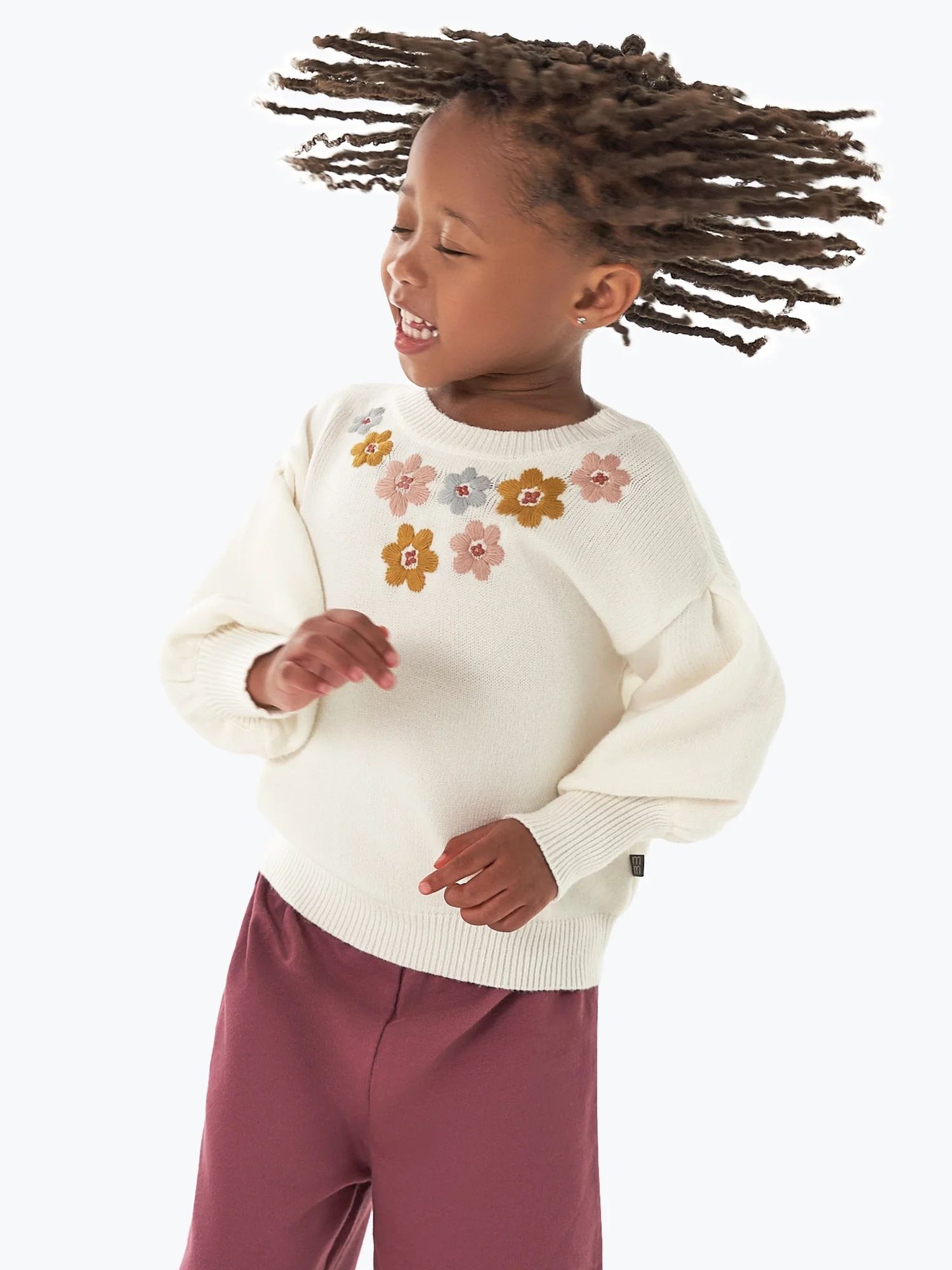 Modern Moments by Gerber Toddler Girl Sweater with Embroidery, Sizes 12 Months - 5T | Walmart (US)