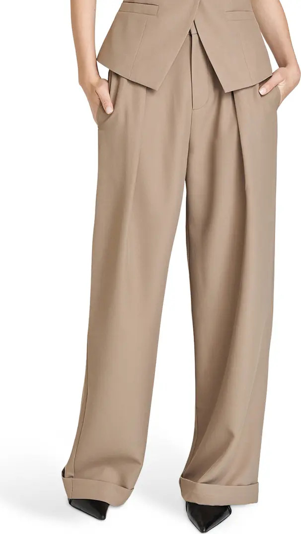 Maddox Pleated Cuff Trousers | Nordstrom