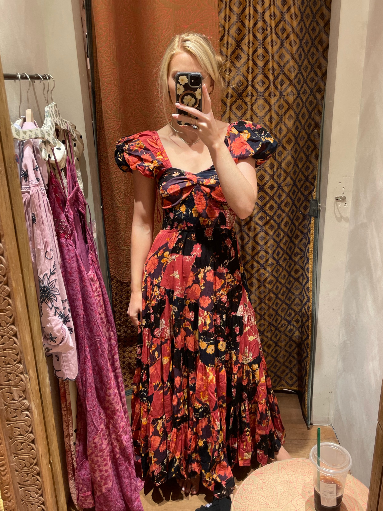 Free People maxi dress that would be great for fall photos! This dress is so flattering and could be wore so many ways!  It comes in 4 beautiful color ways! 

#falldress #fallclothes 