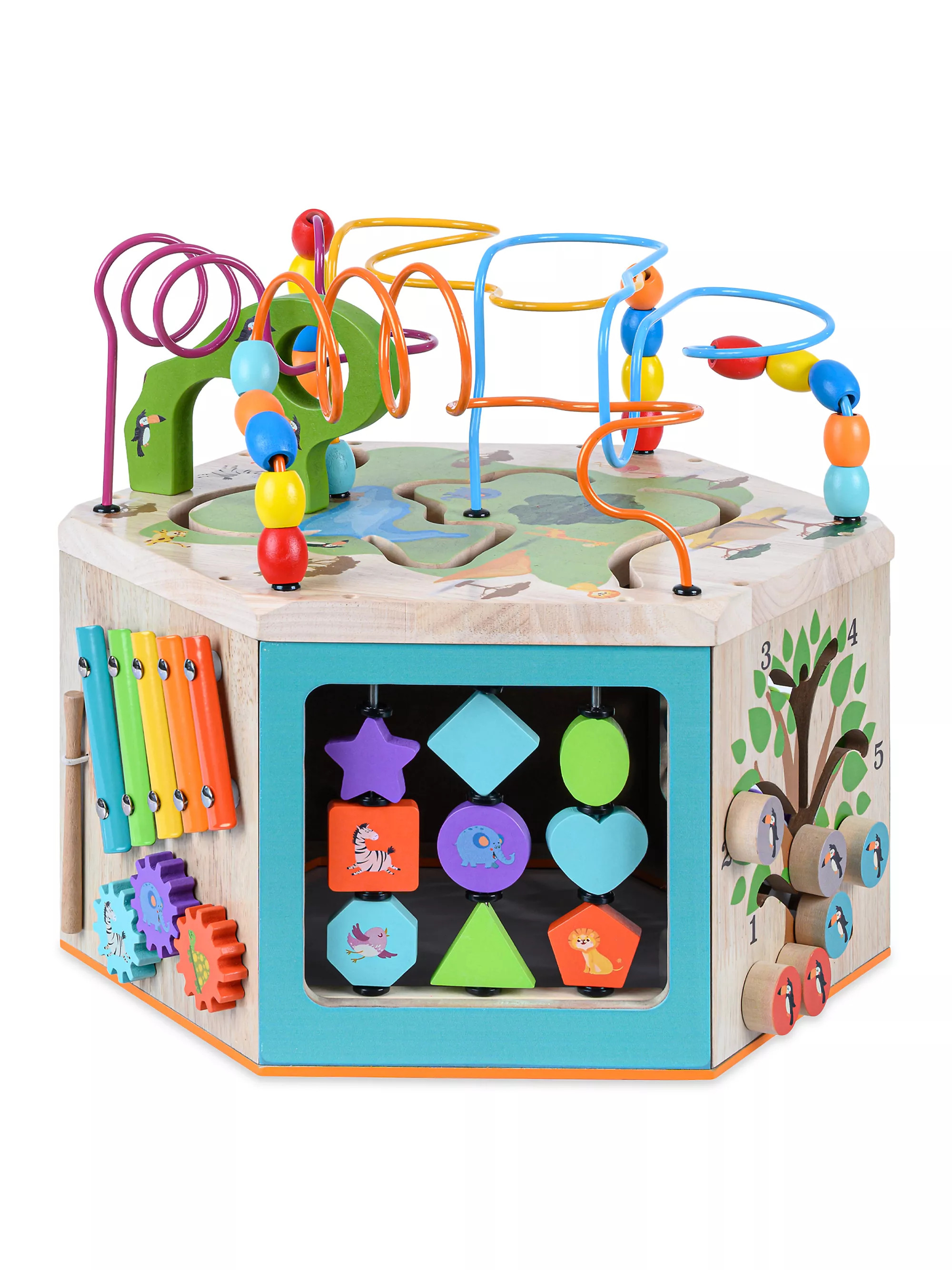 TeamsonPreschool Play Lab Wooden Learning 7-Side Cube | Saks Fifth Avenue