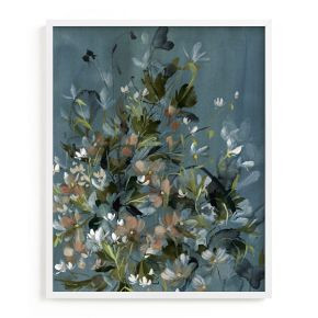 Hydrangeas at Dusk Framed Wall Art by Minted for West Elm | West Elm (US)