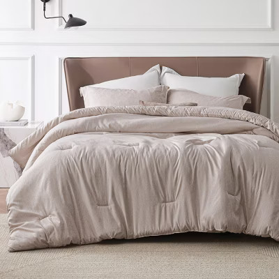 Bedsure Comforter Set-Soft Cationic-Dyed Fabric 3-Piece Bedding Set Warm Taupe Full OEKO-TEX Certified Christmas Gift | Target