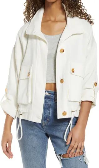 Cotton & Linen Utility Jacket | Nordstrom