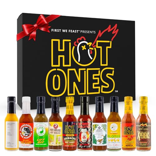 Hot Ones Hot Sauce Challenge Set - Season 26 Gift Set Variety Pack - Made with Natural Ingredients - Unique Small Batch Sampler - 5 fl oz Bottles (10-Pack) | Amazon (US)