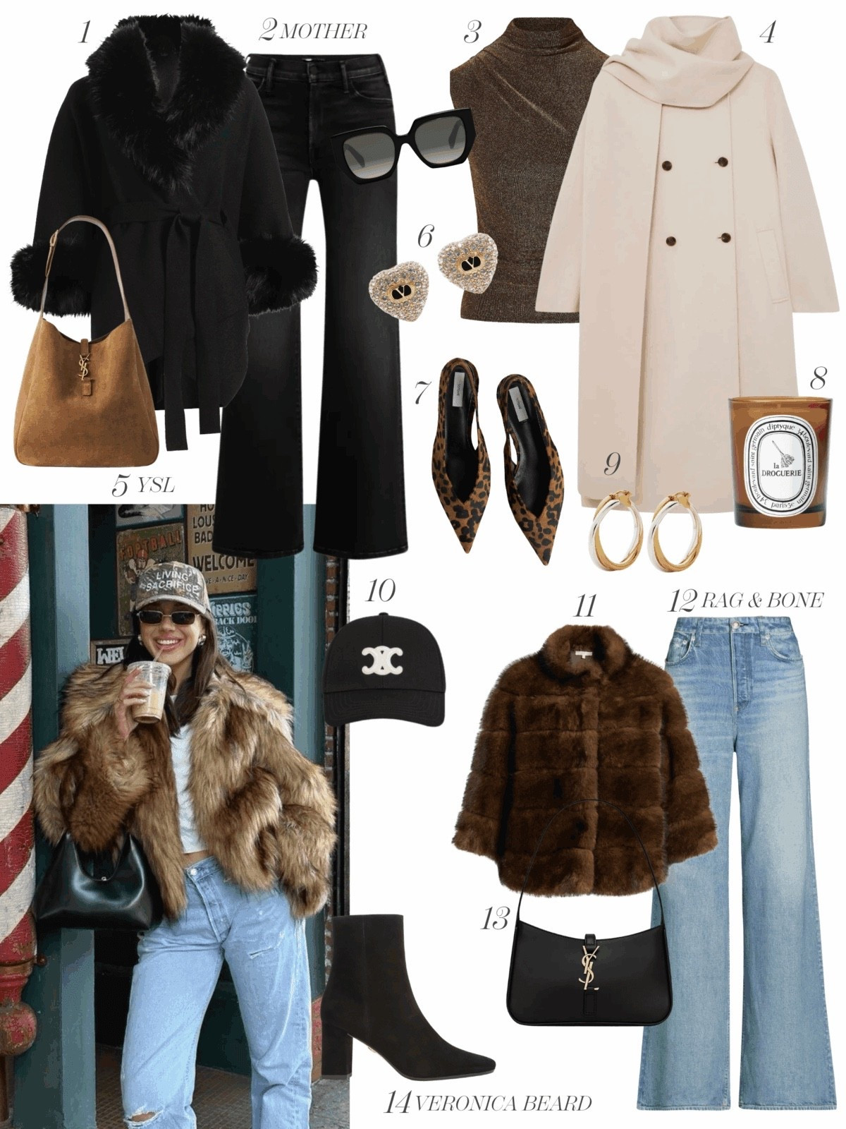 Coat inspo for winter! Loving all the fur details this season, whether it’s a touch like on this sweater jacket or all out like this brown one! Scarf details are also popular right now, like on this coat by Reiss!

#LTKootd #LTKSeasonal #LTKOver40