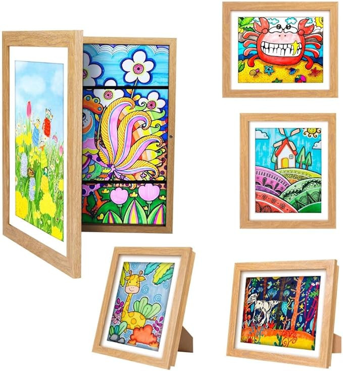 Kids Art Frames,10x12.5 Front Opening Kids Artwork Frames Changeable, Displays 8.5x11 or 9x12 Wit... | Amazon (US)