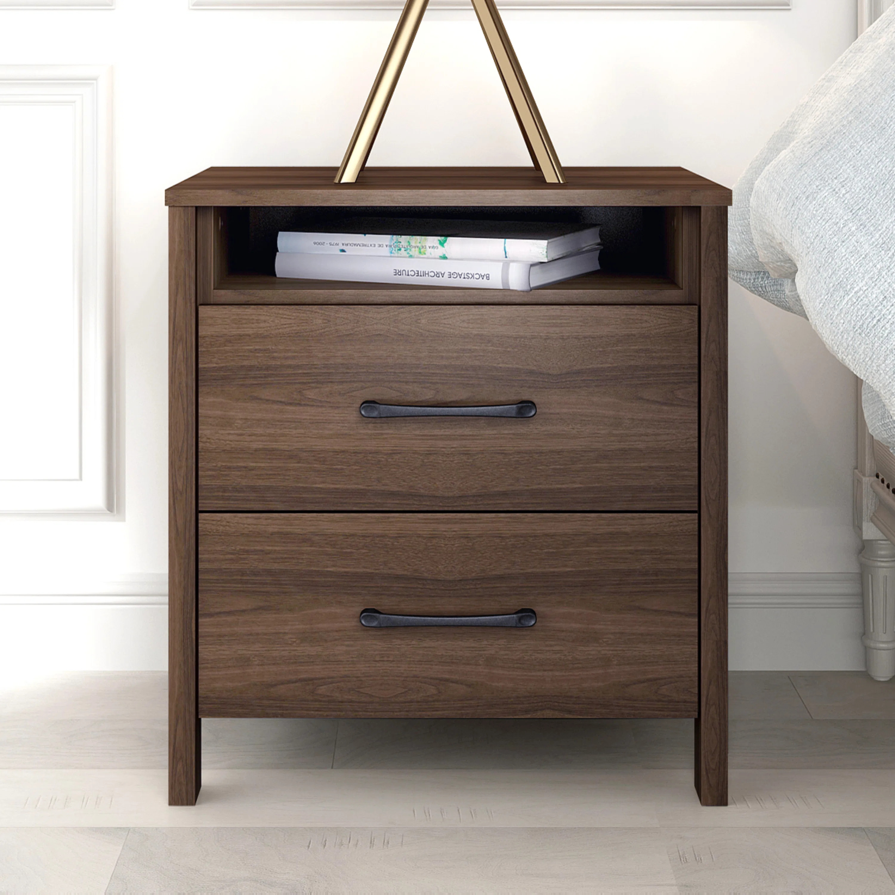 Allysyn 22.7" 2 Drawer Nightstand | Wayfair North America