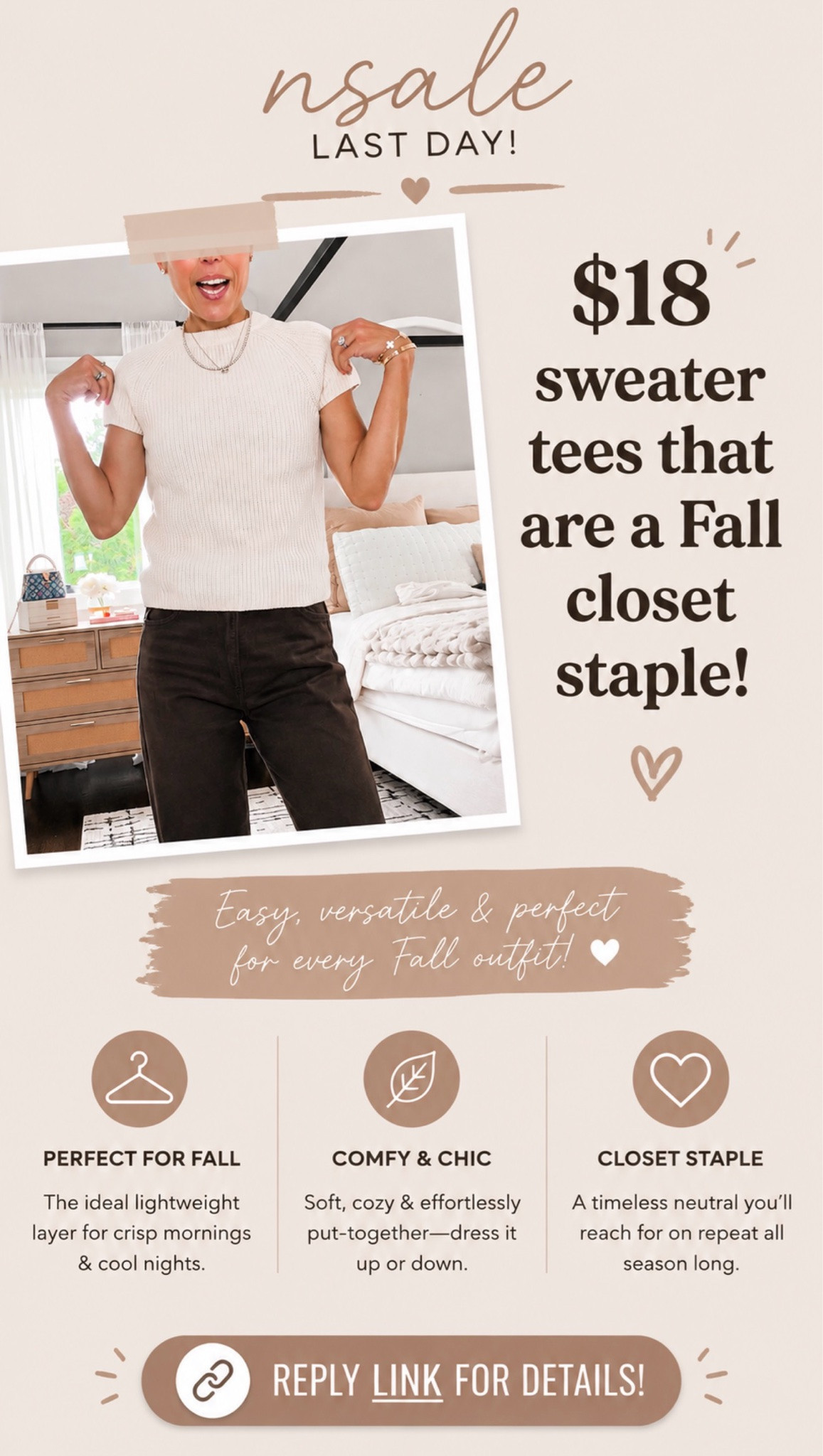 $18 sweater tee

#LTKSaleAlert #LTKOver40 #LTKSeasonal