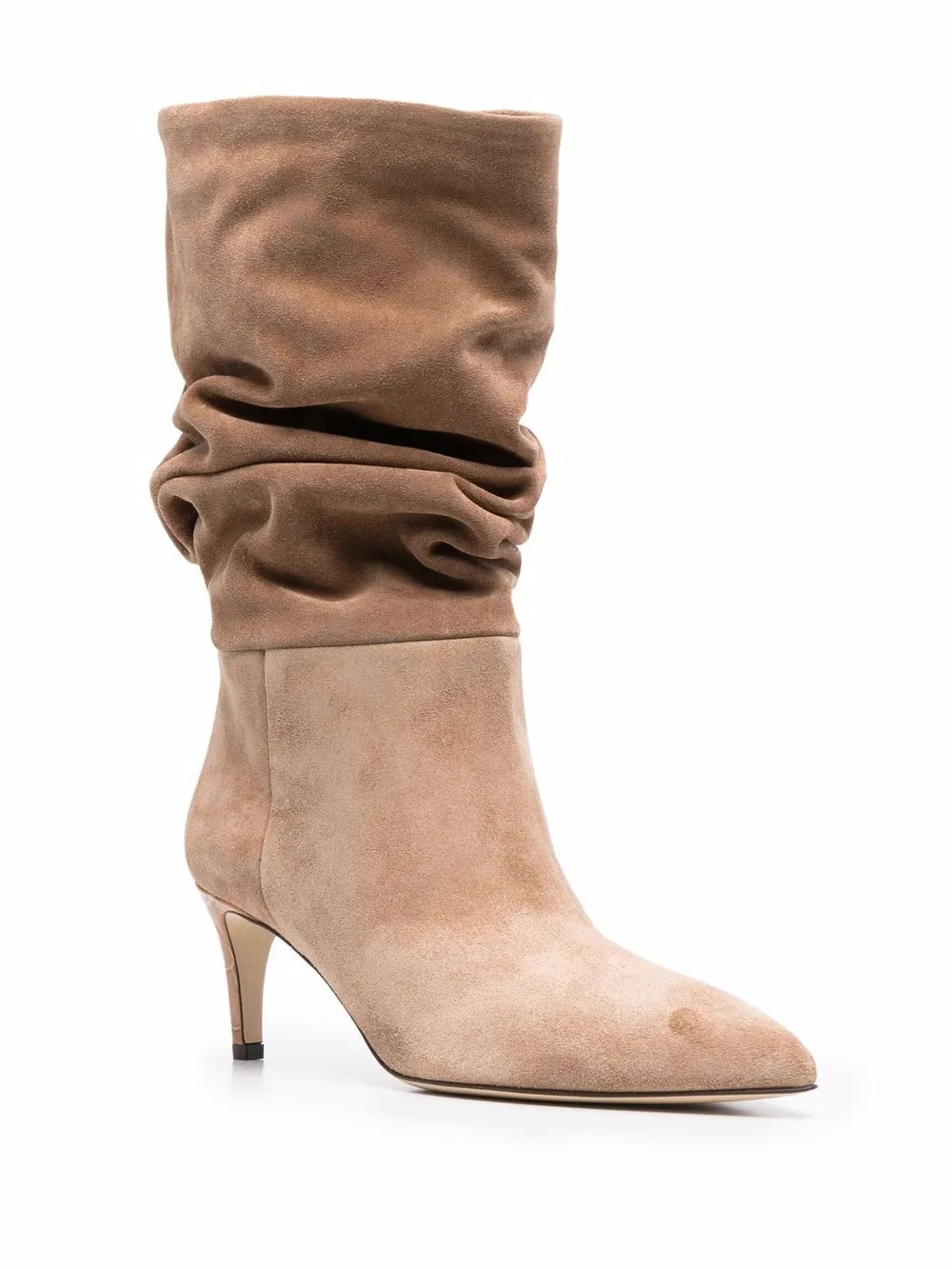 slouched suede pointed-toe boots | Farfetch (US)