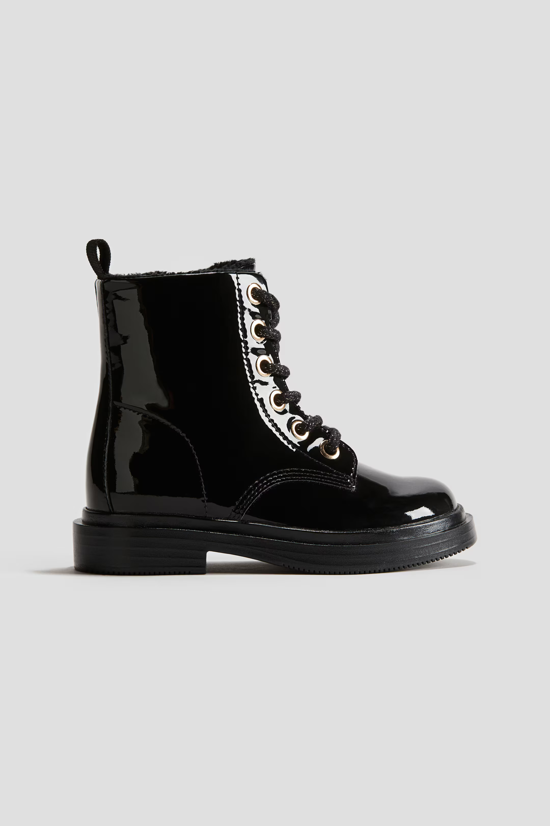 Lace-up Boots - Low heel - Black - Kids | H&M US | H&M (US + CA)