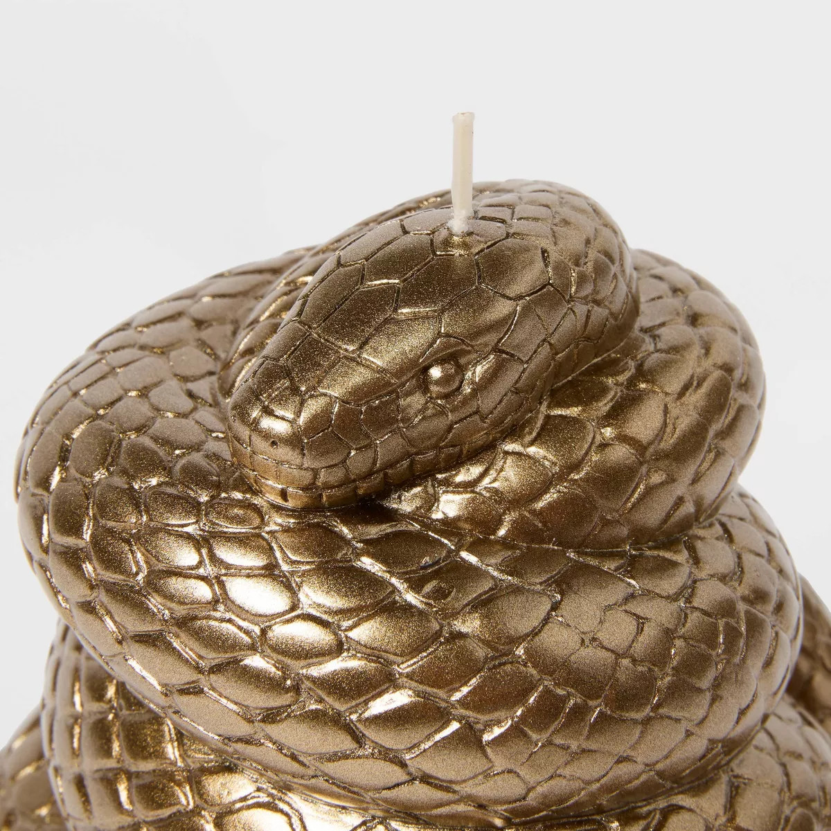 Metallic Gold Coiled Snake Wax Figural Candle - Threshold™ | Target