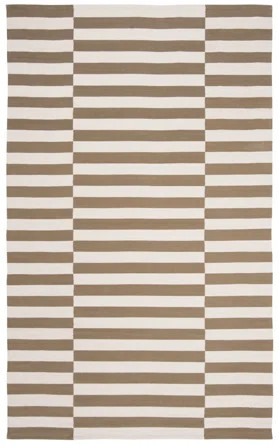 Ludlow Handmade Flatweave Cotton Sepia/Beige Rug | Wayfair North America