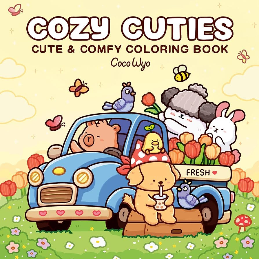 Cozy Cuties: Coloring Book for Adults and Kids (Cozy Spaces Coloring) | Amazon (US)