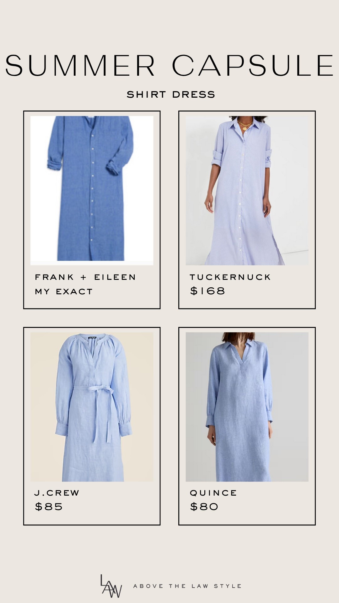 Summer Capsule: Shirt Dress

#LTKStyleTip #LTKFindsUnder100 #LTKSummerEdit