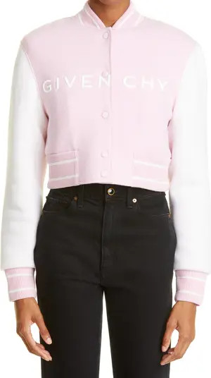Disney x Givenchy Crop Virgin Wool Bomber Jacket | Nordstrom