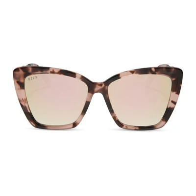 BECKY II - HIMALAYAN TORTOISE + TAUPE MIRROR + POLARIZED SUNGLASSES | DIFF Eyewear