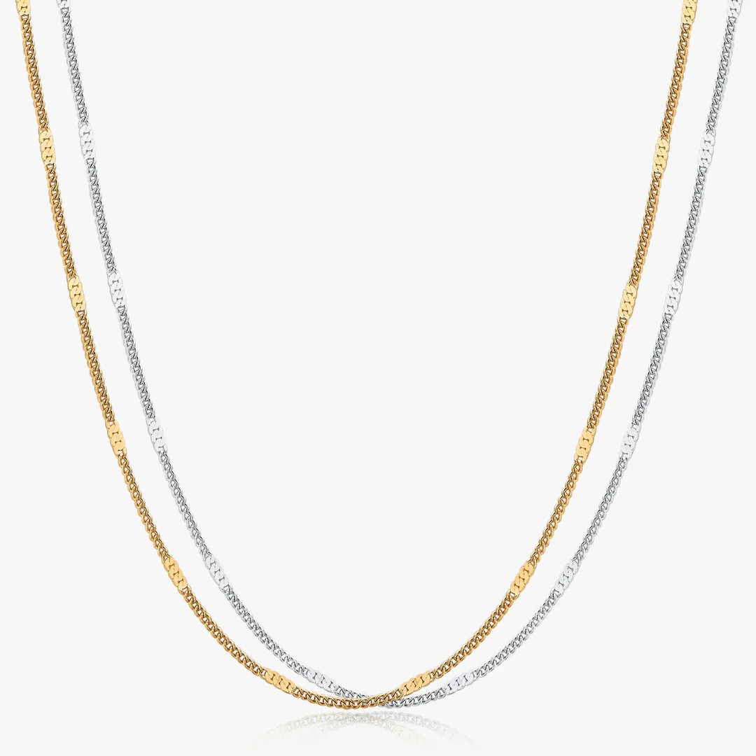 Hammered Chain Necklace | Flaire & Co.
