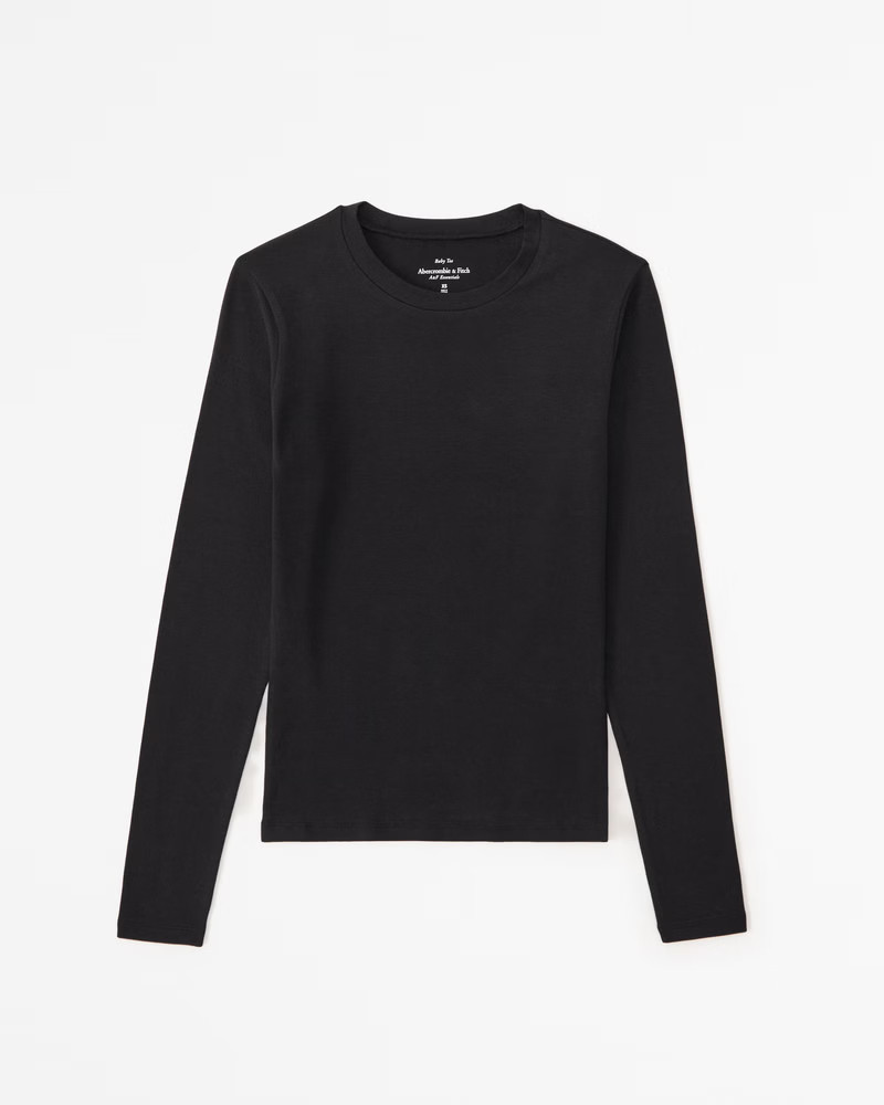 Essential Long-Sleeve Tuckable Baby Tee | Abercrombie & Fitch (US)