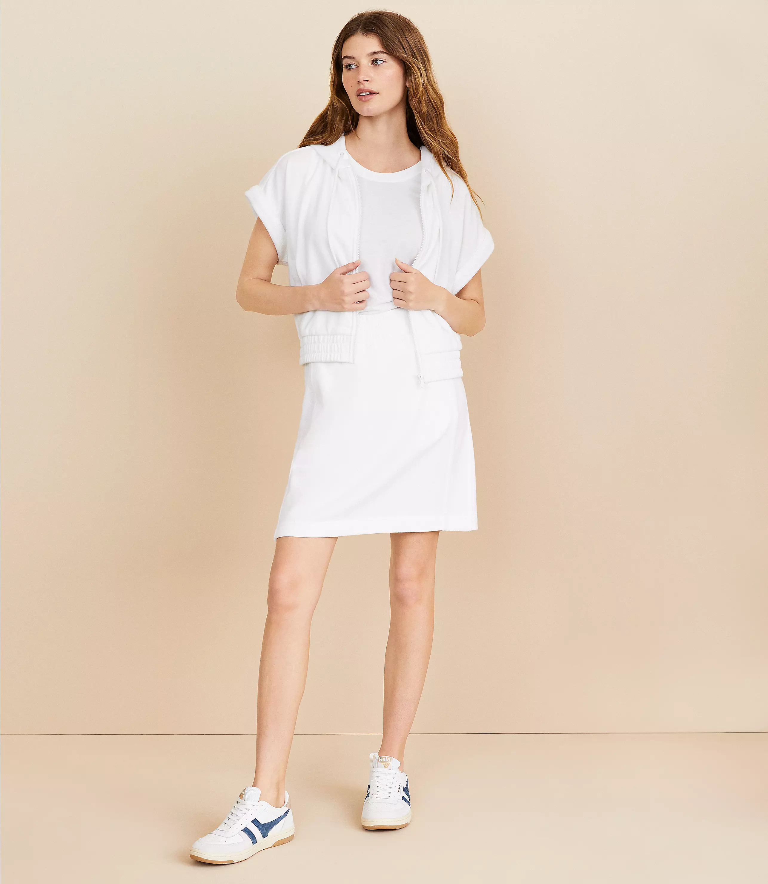 Lou & Grey Cozy Cotton Terry Pocket Skirt | LOFT