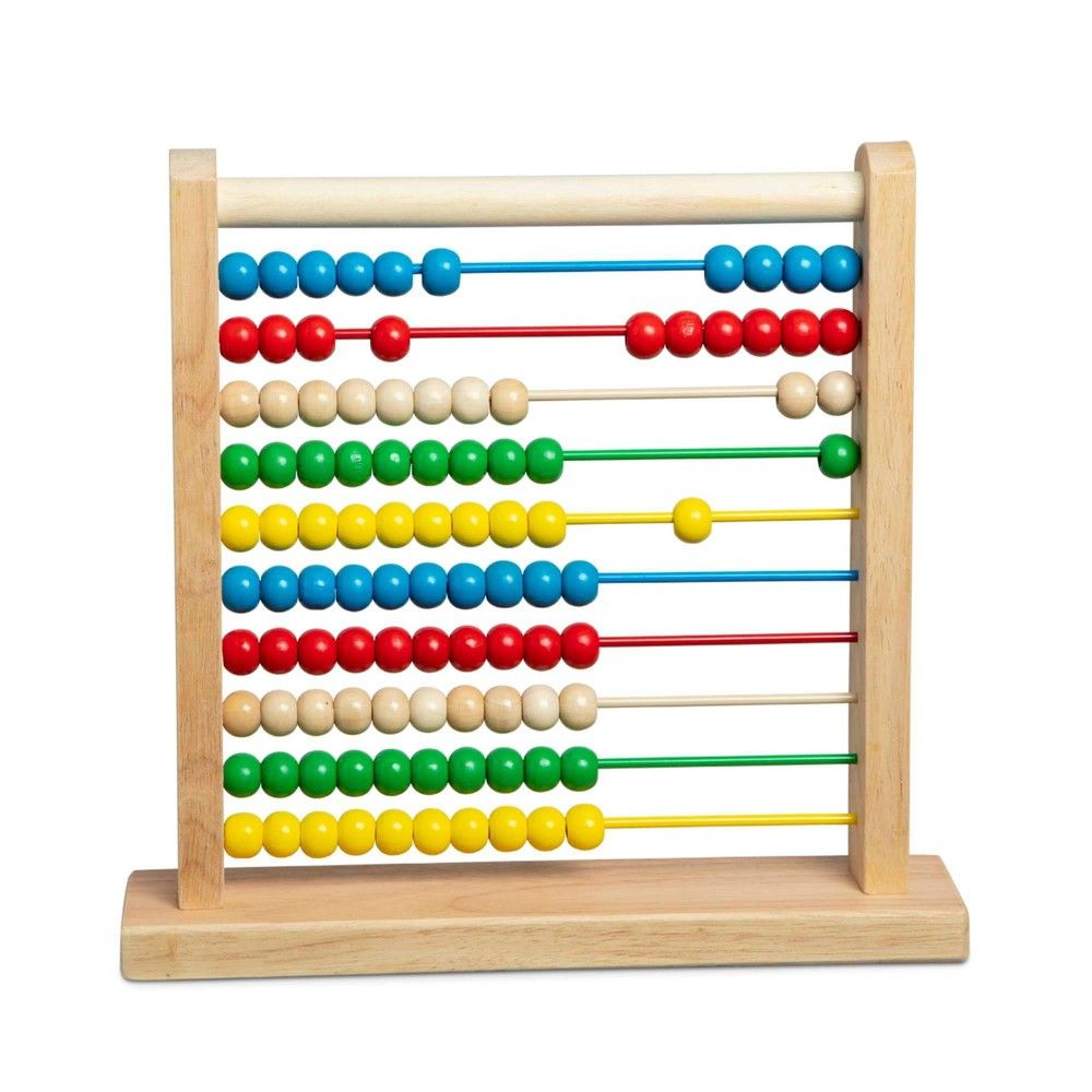 Melissa & Doug Abacus - Classic Wooden Educational Counting Toy With 100 Beads | Target