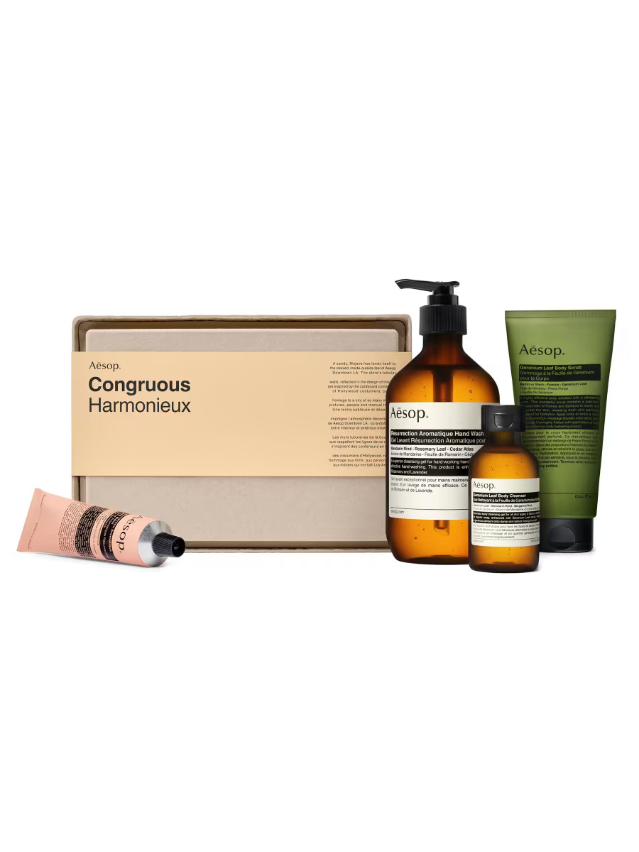 Aesop Seasonal Kits Congruous 4-Piece Hand &amp; Body Care Set | Saks Fifth Avenue