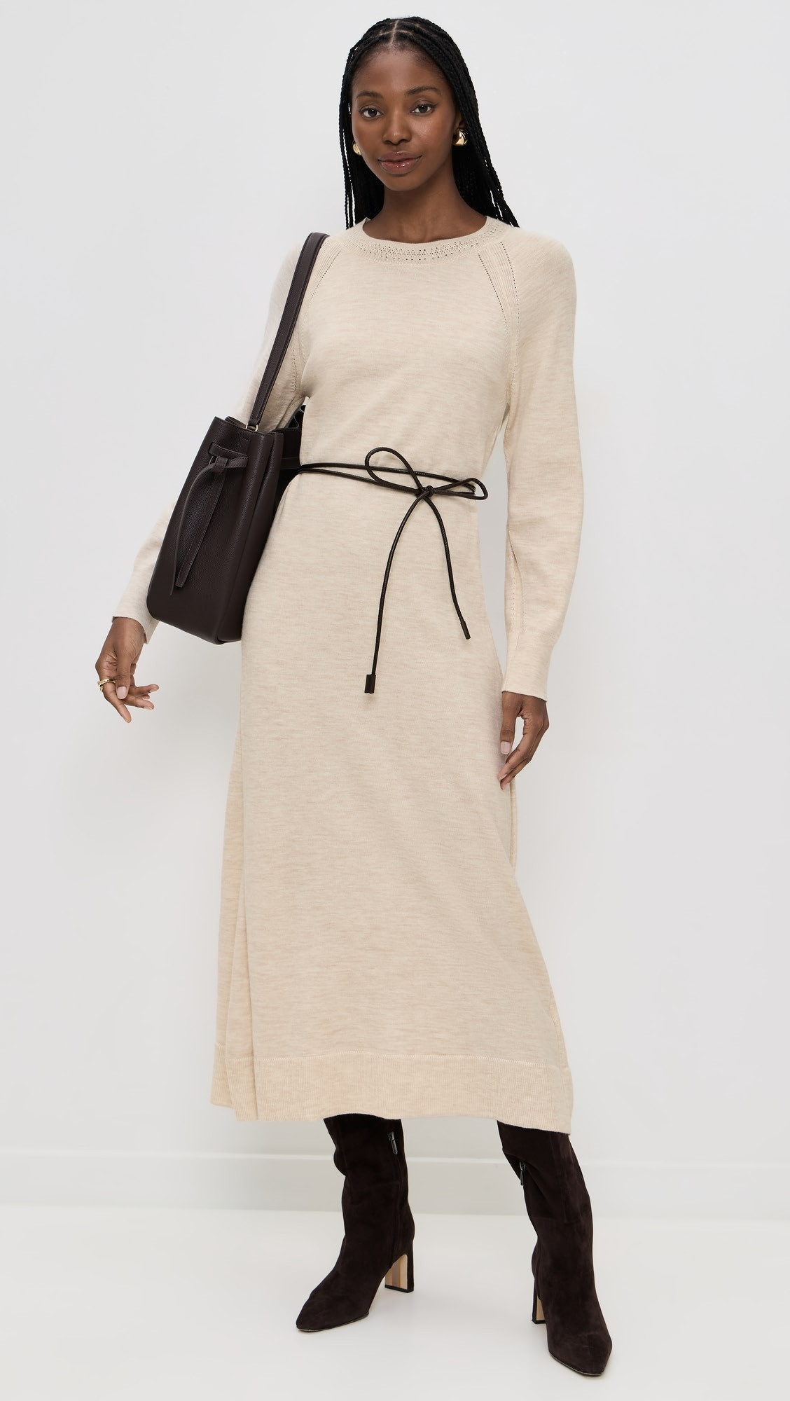 Loren Long Belted Dress | Shopbop