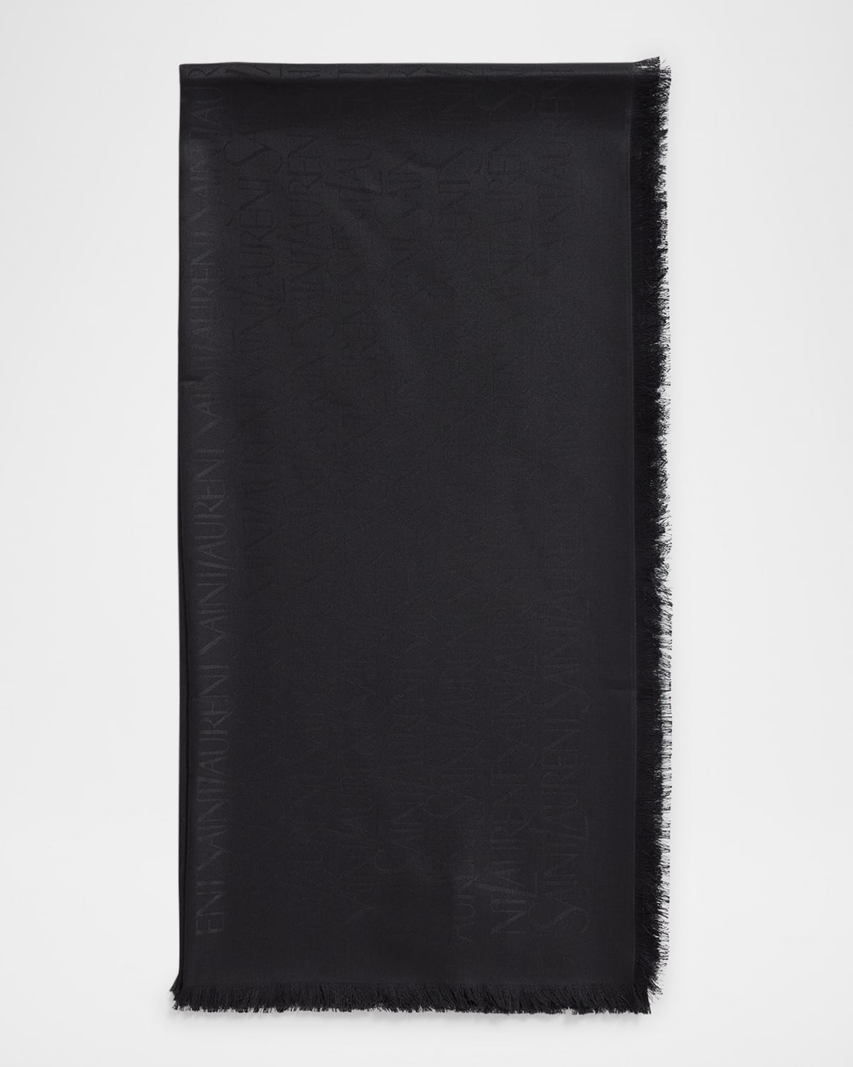 Grand Carre Jacquard Silk-Wool Scarf | Neiman Marcus