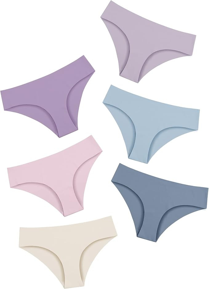 DEANGELMON Women Seamless Underwear Hipster Microfiber Panties No Show Invisible Comfortable Pack | Amazon (US)