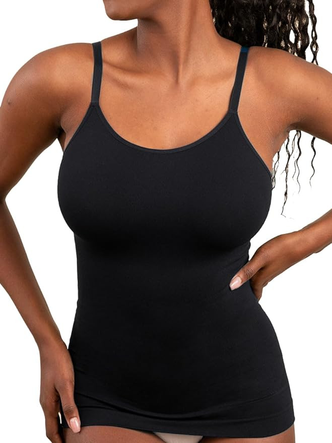 SHAPERMINT Womens Tops - High Compression Scoop Neck Cami - Tank Top for Women, Camisole for Wome... | Amazon (US)
