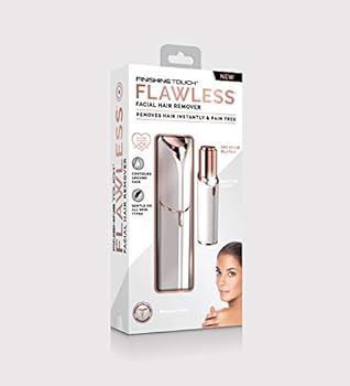 Finishing Touch Flawless Facial Hair Remover for Women, White/Rose Gold Electric Face Razor for W... | Amazon (US)