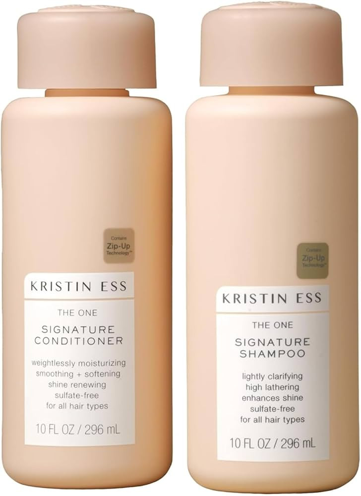 Kristin Ess Hair Signature Salon Sulfate Free Shampoo and Conditioner Set for Moisture, Frizz + S... | Amazon (US)