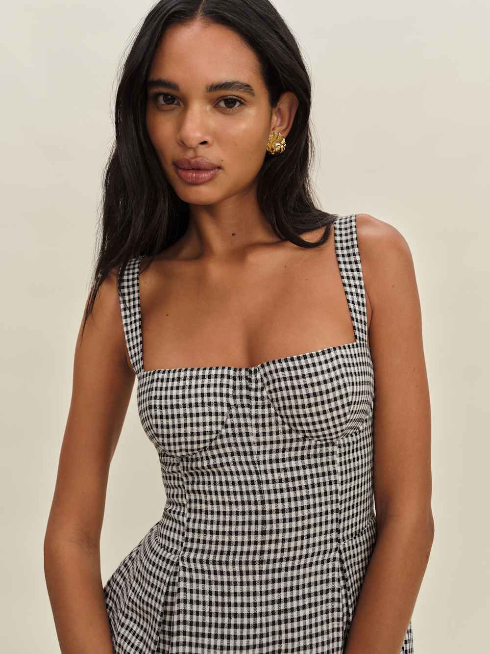 Lydia Linen Romper | Reformation (Global)