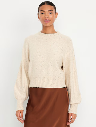 SoSoft Crew-Neck Sequin Sweater | Old Navy (US)