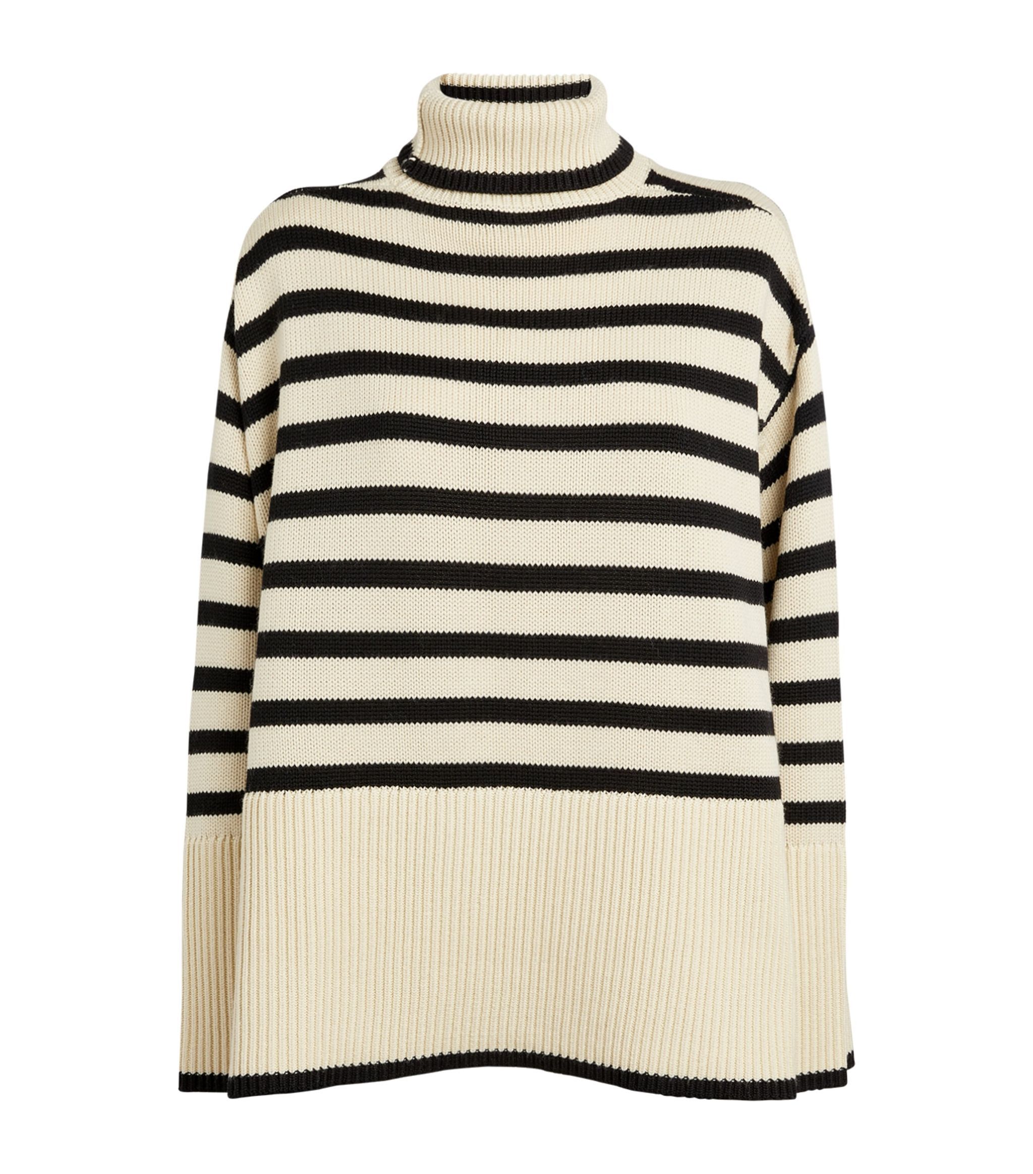 TOTEME Wool-Cotton Striped Sweater | Harrods US | Harrods