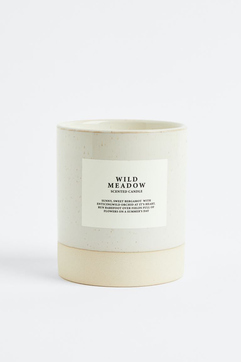 Large Scented Candle in Ceramic Holder | H&M (US + CA)