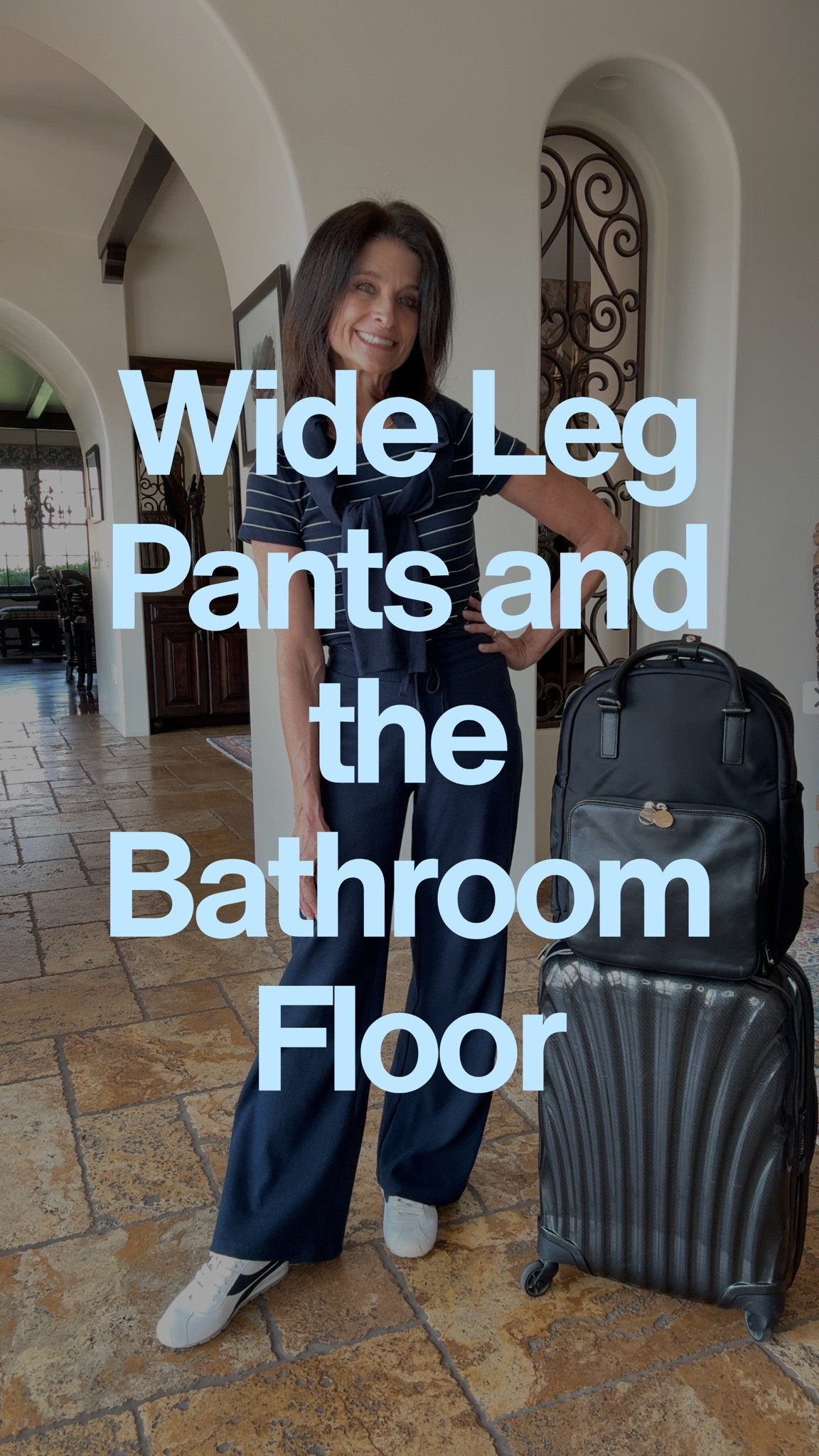 Because so many have asked about this travel outfit…size up at least one size in the cardigan (two might be better…it runs small!). I sized up one size in T shirt for a slightly more relaxed fit.

#LTKOver40 #LTKTravel