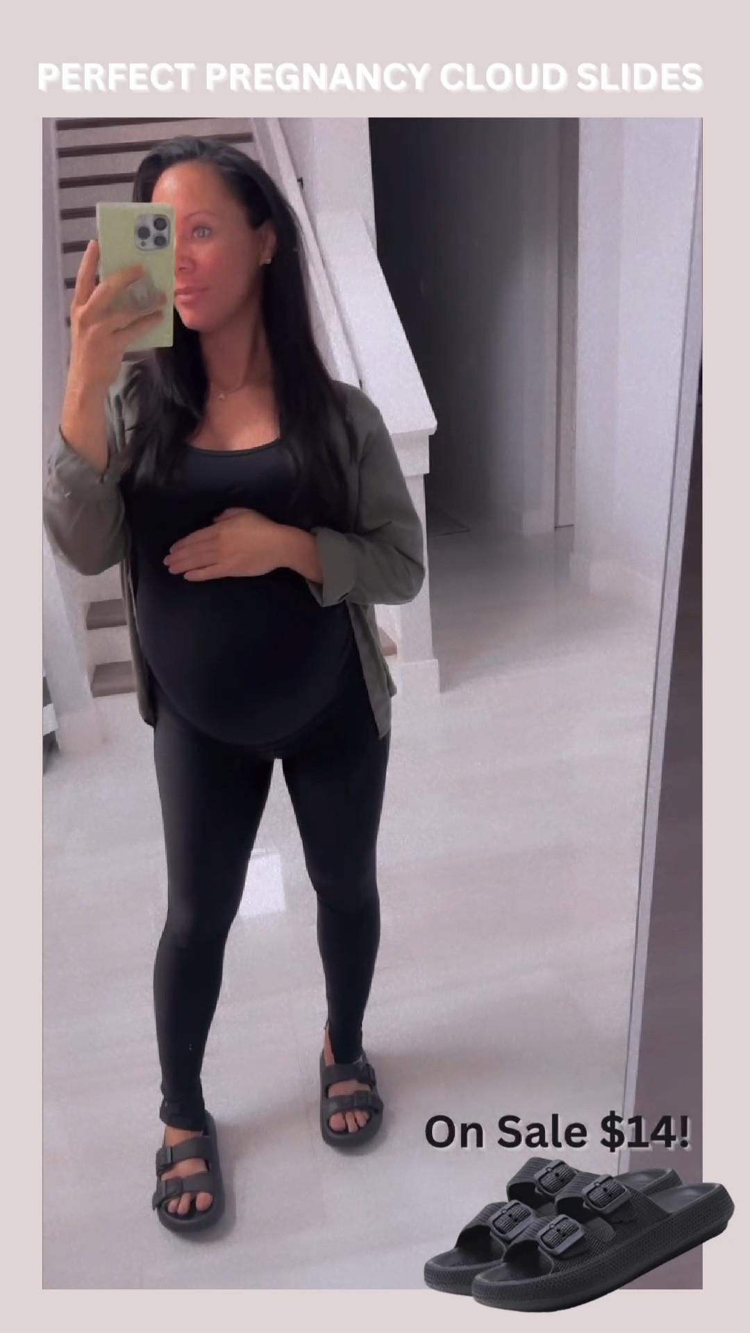 As soon as the 3rd trimester hit my feet started killing me! Now at 34 weeks I am starting to retain fluid and these slides have been a LIFE SAVER!! I was always an ugg slippers girl but these really have taken the pressure off of my feet. I sized up to accommodate swelling until delivery and after. The adjustable straps are a great way to adjust throughout the day as my feel swell. 

#amazonfind
#cloudslides
#pregnancy
#thirdtrimester 

#LTKsalealert #LTKbump