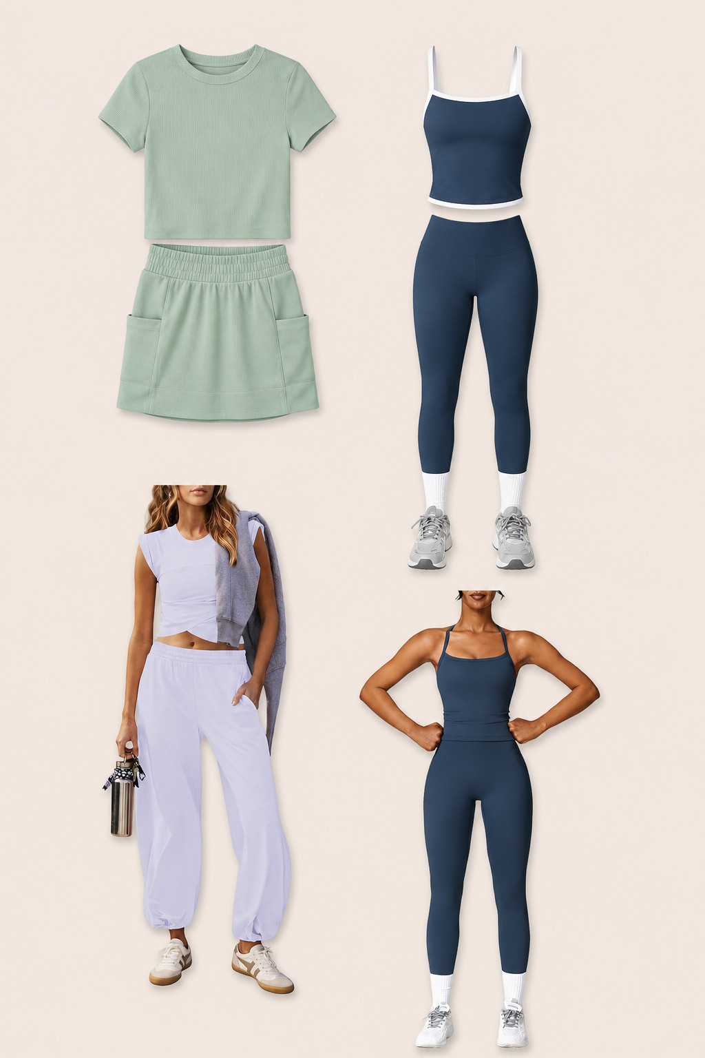 Cute Athleisure Outfit Ideas
Sporty girl outfit inspiration featuring matching workout sets, comfy lounge pieces, chunky sneakers, and everyday activewear essentials. These effortless athleisure looks are perfect for Pilates, errands, coffee runs, airport days, or casual everyday style while still looking cute and put together. 

 #Athleisure #WorkoutOutfits #PilatesPrincess #SportyStyle #AmazonFashion #ComfyOutfits #CasualStyle #PinterestFashion #LTKStyle #Activewear #LTKootd #LTKfitnessgoals #LTKActive