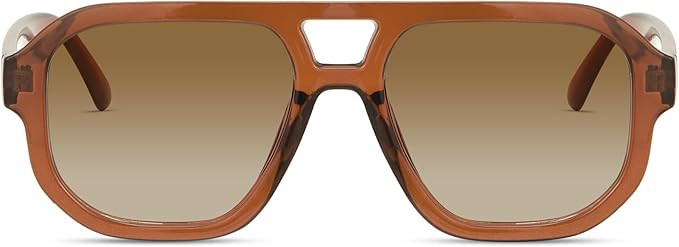 livho Trendy Polarized Square Aviator Sunglasses Women Men Square Eyewear Frame, Retro Sun Glasse... | Amazon (US)